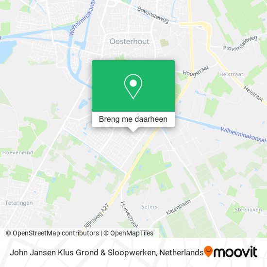John Jansen Klus Grond & Sloopwerken kaart