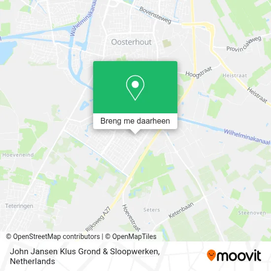 John Jansen Klus Grond & Sloopwerken kaart