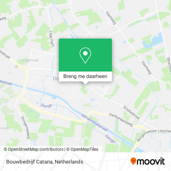 Bouwbedrijf Catana kaart