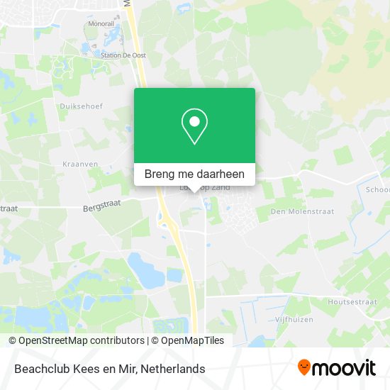 Beachclub Kees en Mir kaart