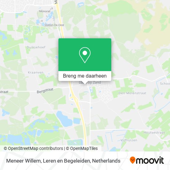 Meneer Willem, Leren en Begeleiden kaart