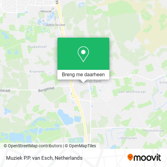 Muziek P.P. van Esch kaart