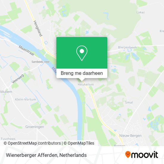 Wienerberger Afferden kaart