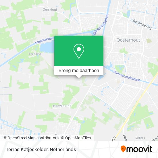 Terras Katjeskelder kaart