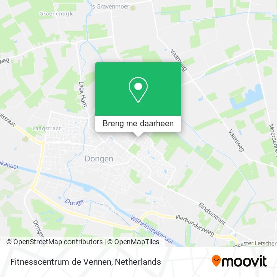 Fitnesscentrum de Vennen kaart