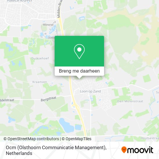 Ocm (Olsthoorn Communicatie Management) kaart