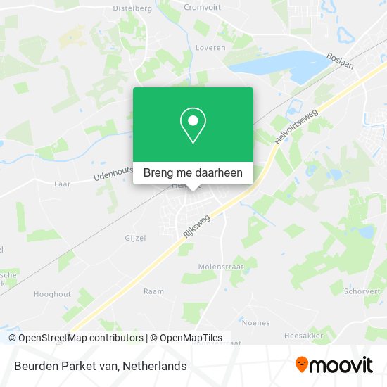 Beurden Parket van kaart