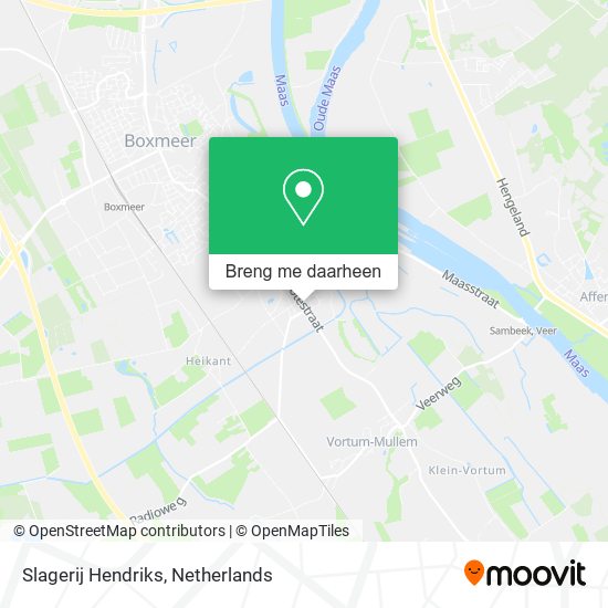 Slagerij Hendriks kaart
