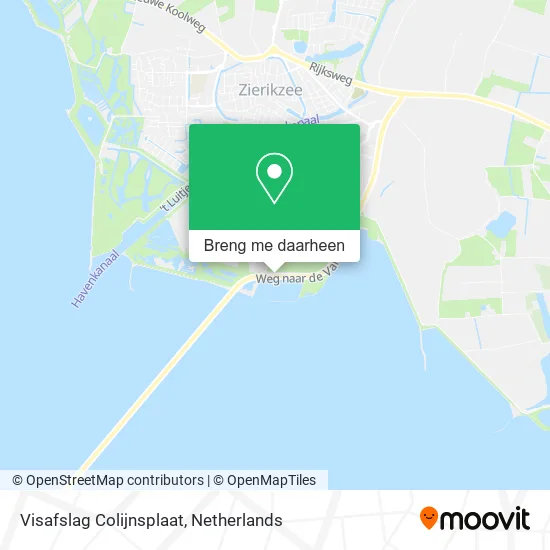 Visafslag Colijnsplaat kaart