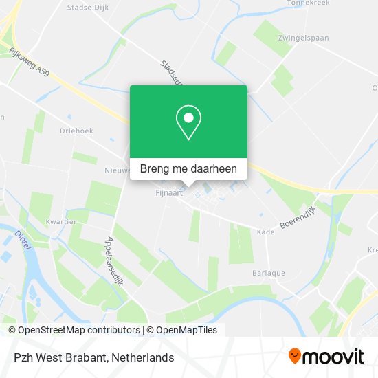 Pzh West Brabant kaart