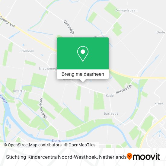 Stichting Kindercentra Noord-Westhoek kaart