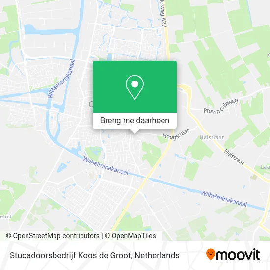 Stucadoorsbedrijf Koos de Groot kaart