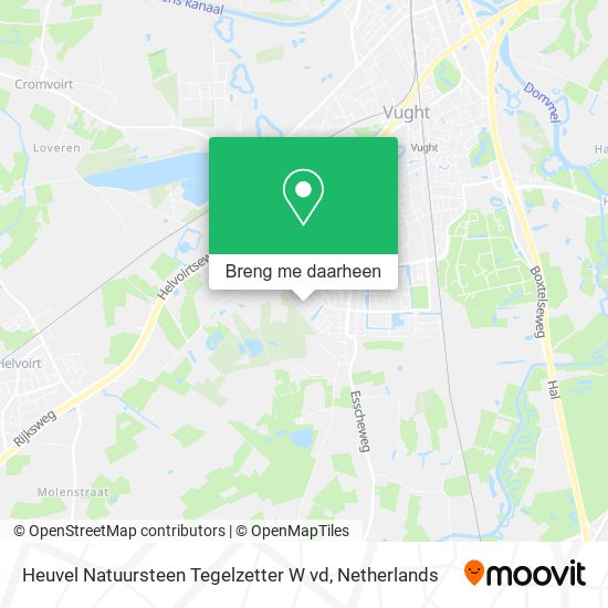 Heuvel Natuursteen Tegelzetter W vd kaart