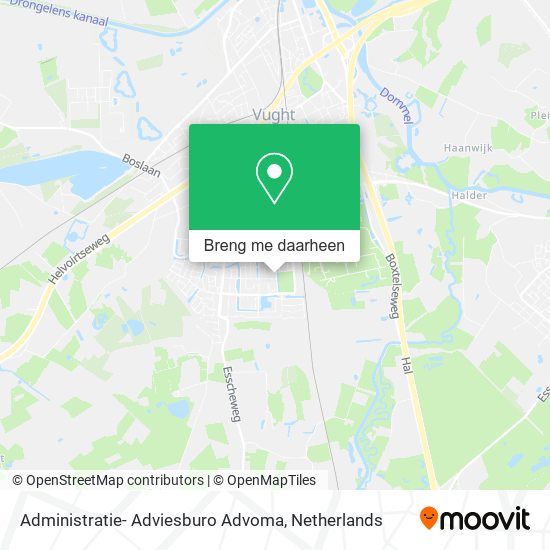 Administratie- Adviesburo Advoma kaart