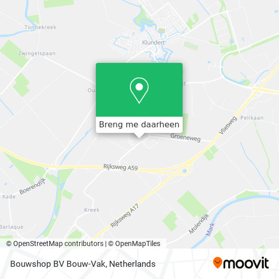 Bouwshop BV Bouw-Vak kaart