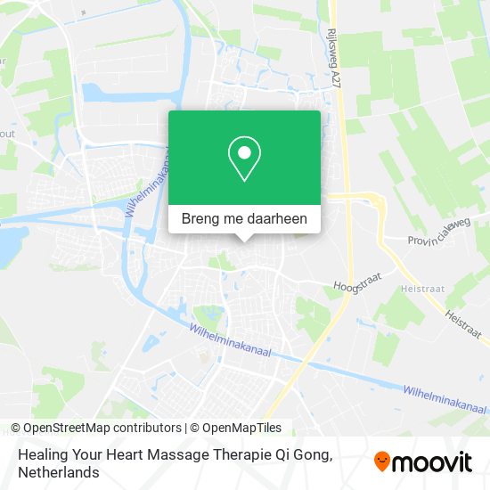 Healing Your Heart Massage Therapie Qi Gong kaart