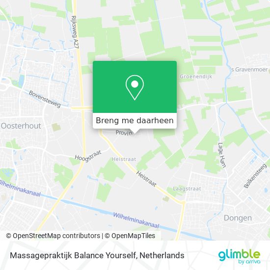 Massagepraktijk Balance Yourself kaart