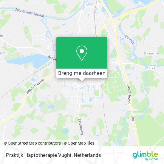 Praktijk Haptotherapie Vught kaart