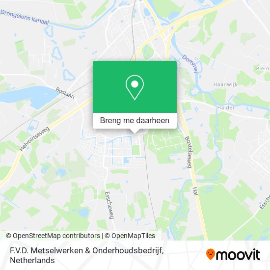 F.V.D. Metselwerken & Onderhoudsbedrijf kaart