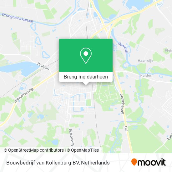 Bouwbedrijf van Kollenburg BV kaart