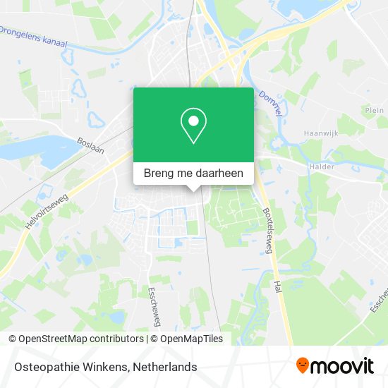 Osteopathie Winkens kaart