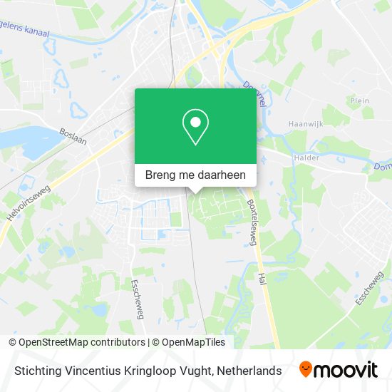 Stichting Vincentius Kringloop Vught kaart