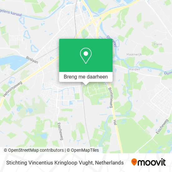 Stichting Vincentius Kringloop Vught kaart