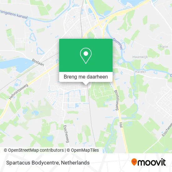 Spartacus Bodycentre kaart