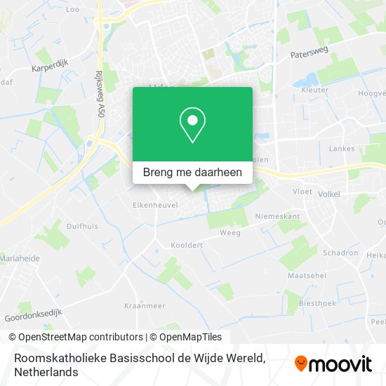 Roomskatholieke Basisschool de Wijde Wereld kaart