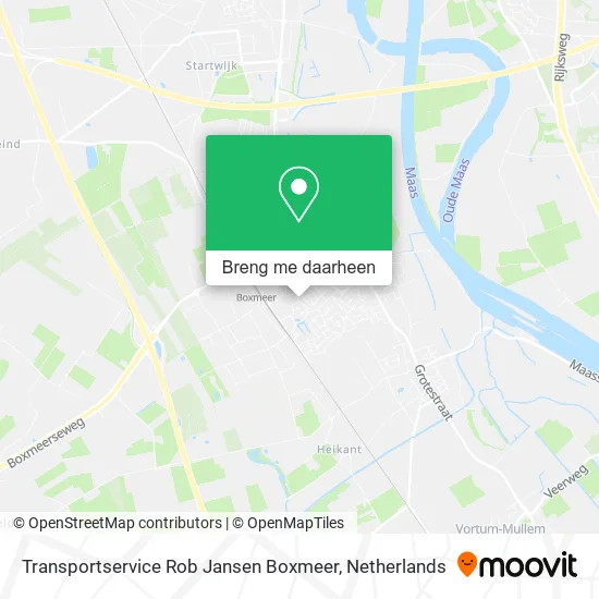 Transportservice Rob Jansen Boxmeer kaart