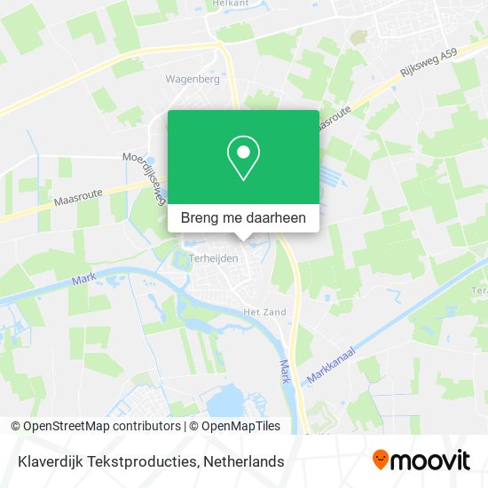 Klaverdijk Tekstproducties kaart