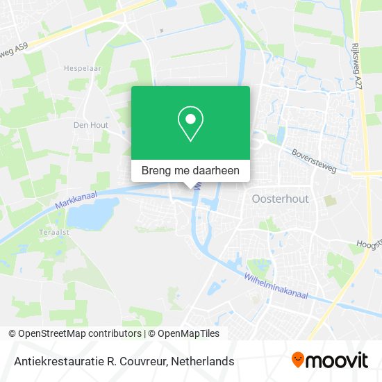 Antiekrestauratie R. Couvreur kaart