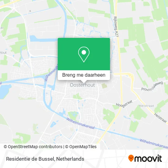 Residentie de Bussel kaart