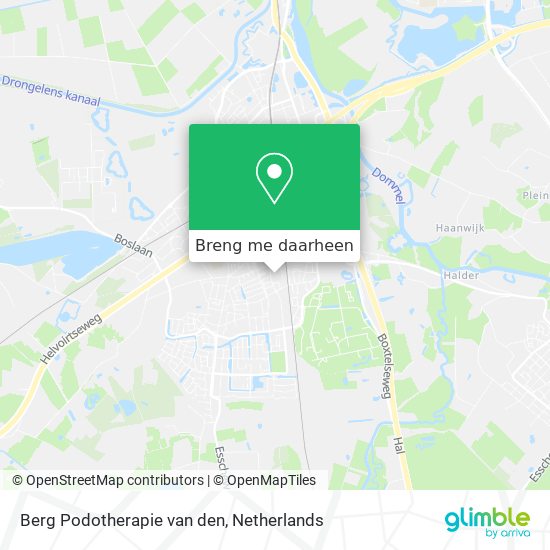 Berg Podotherapie van den kaart