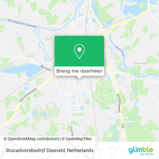 Stucadoorsbedrijf Diesveld kaart