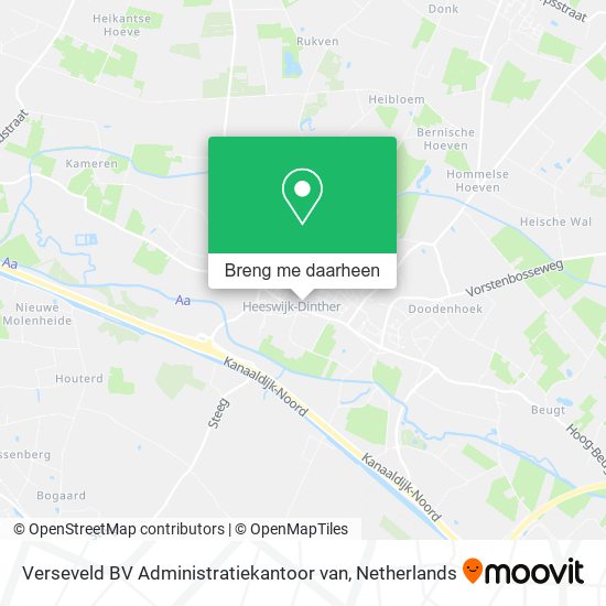 Verseveld BV Administratiekantoor van kaart