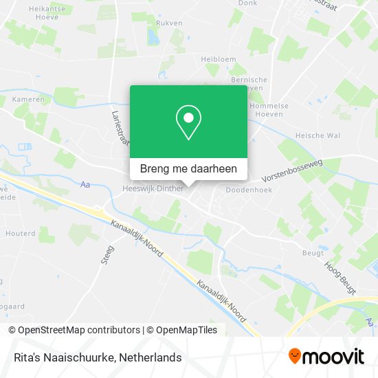 Rita's Naaischuurke kaart