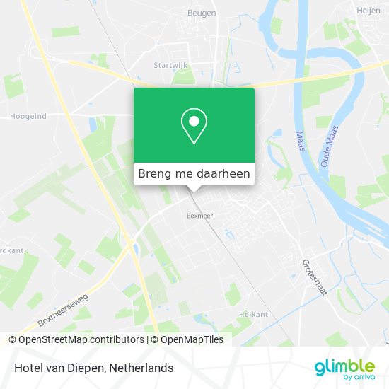 Hotel van Diepen kaart