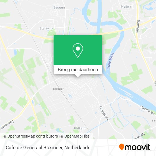 Café de Generaal Boxmeer kaart