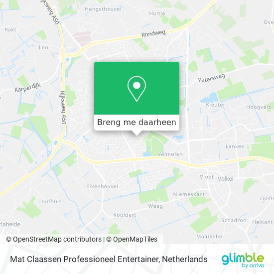 Mat Claassen Professioneel Entertainer kaart