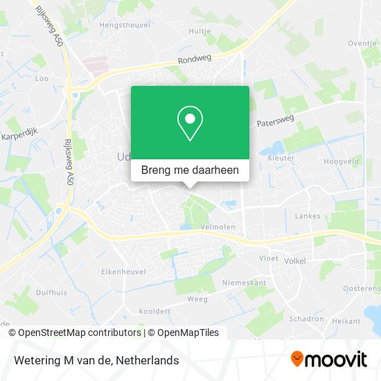Wetering M van de kaart