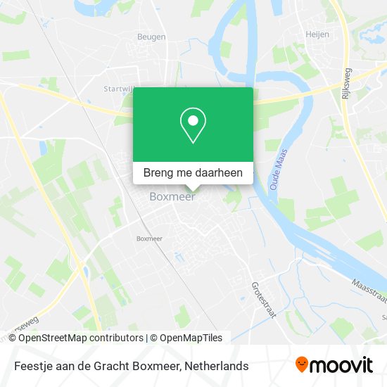 Feestje aan de Gracht Boxmeer kaart