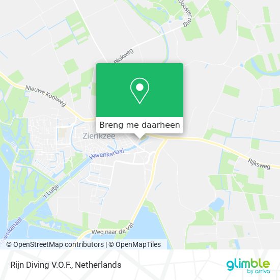 Rijn Diving V.O.F. kaart