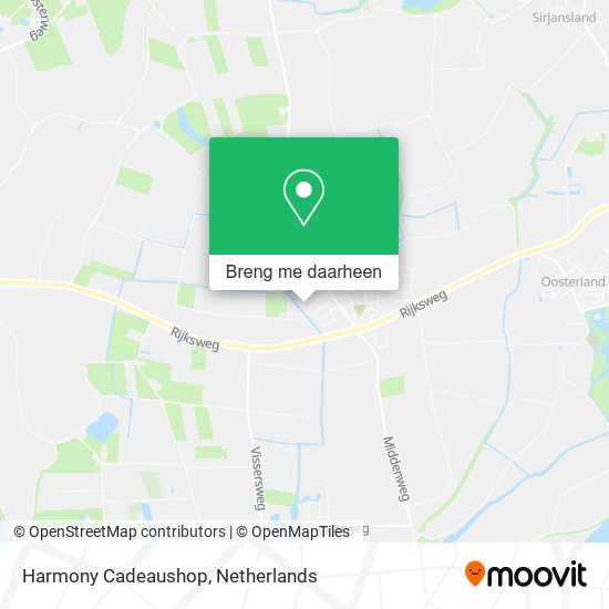 Harmony Cadeaushop kaart