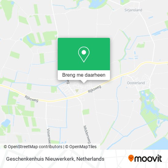 Geschenkenhuis Nieuwerkerk kaart