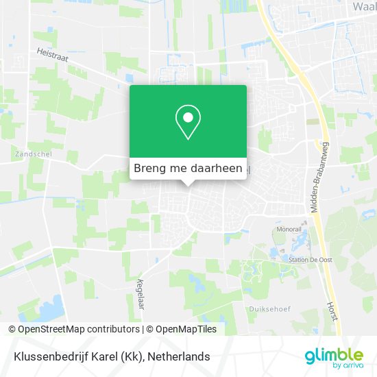 Klussenbedrijf Karel (Kk) kaart