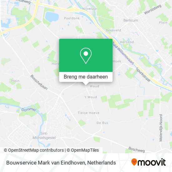 Bouwservice Mark van Eindhoven kaart