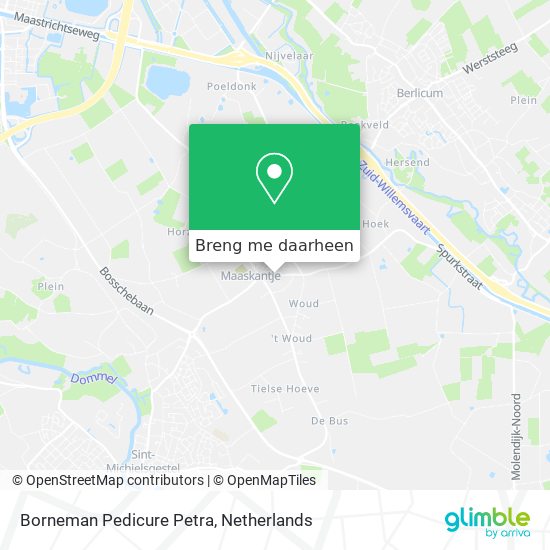 Borneman Pedicure Petra kaart