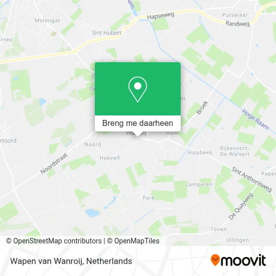 Wapen van Wanroij kaart