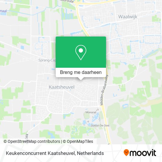 Keukenconcurrent Kaatsheuvel kaart